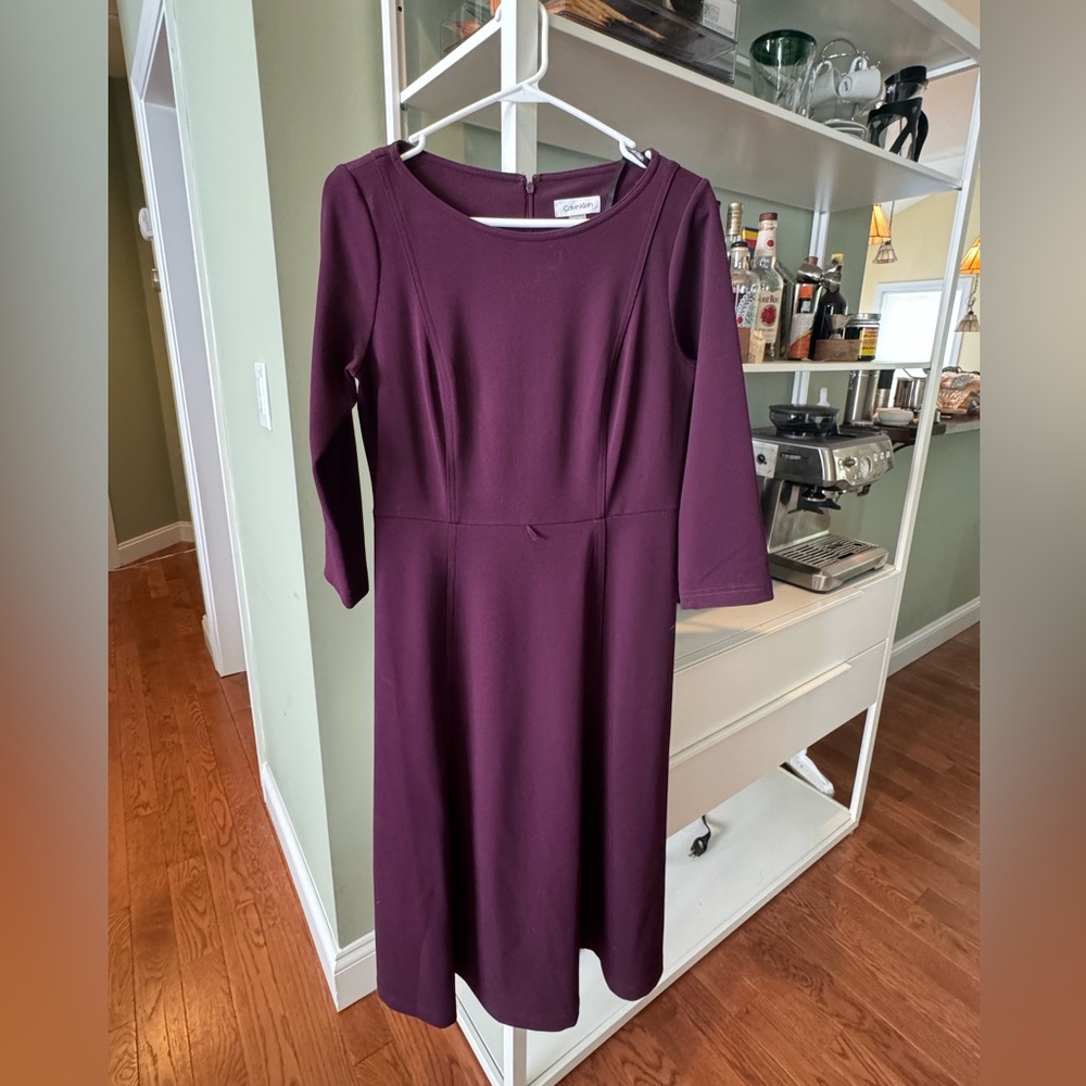 Purple Calvin Klein size 8 maxi dress